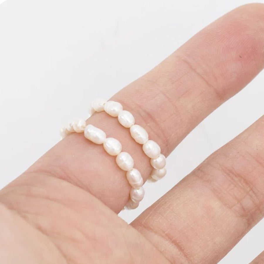droplet pearl ring