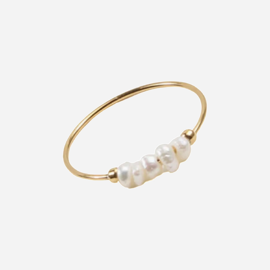 mini pearl ring