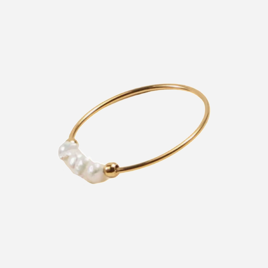 mini pearl ring