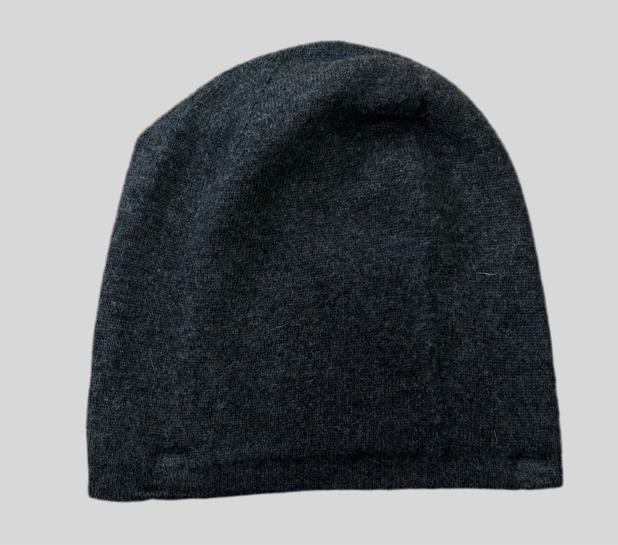 dark grey cashmere hat