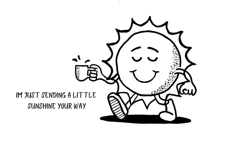 im just sending a little sunshine card