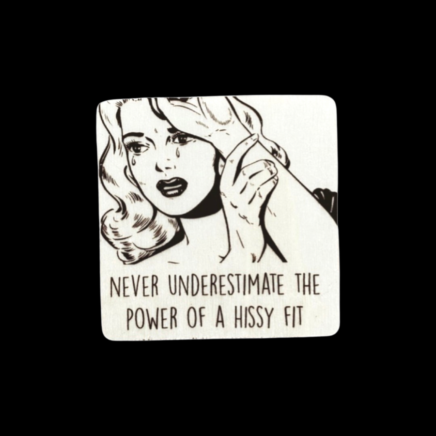 “Never underestimate the power” magnet