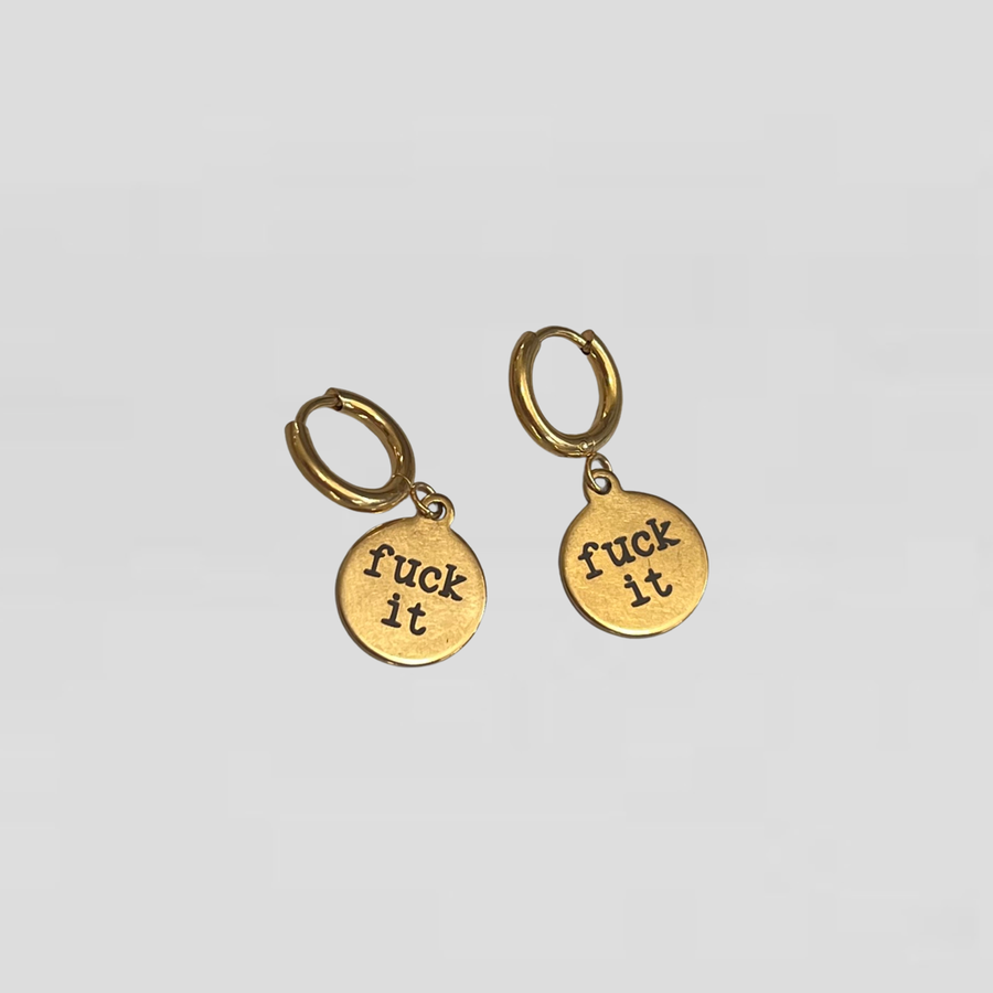 fuck it earrings