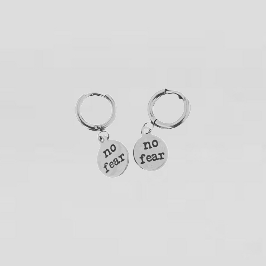 no fear earrings