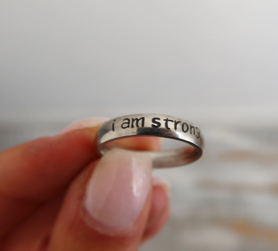 i am strong ring