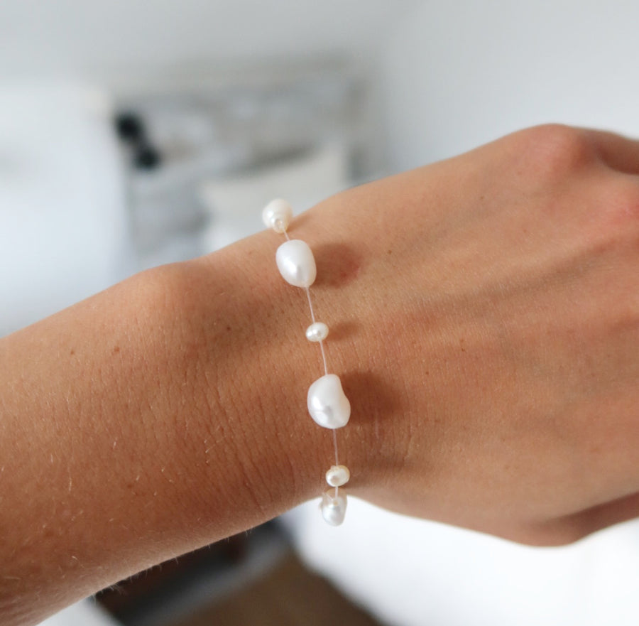girly pearl bracelet