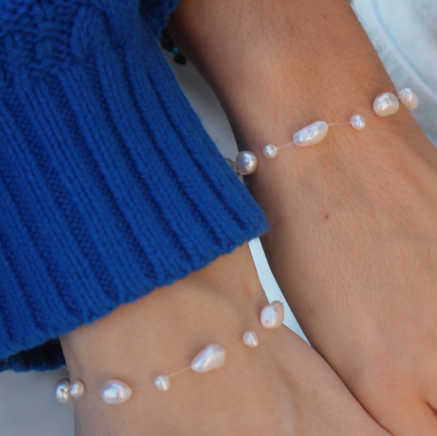 girly pearl bracelet