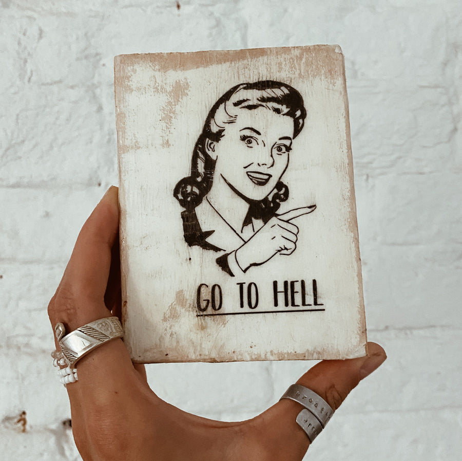"Go to Hell" mood block