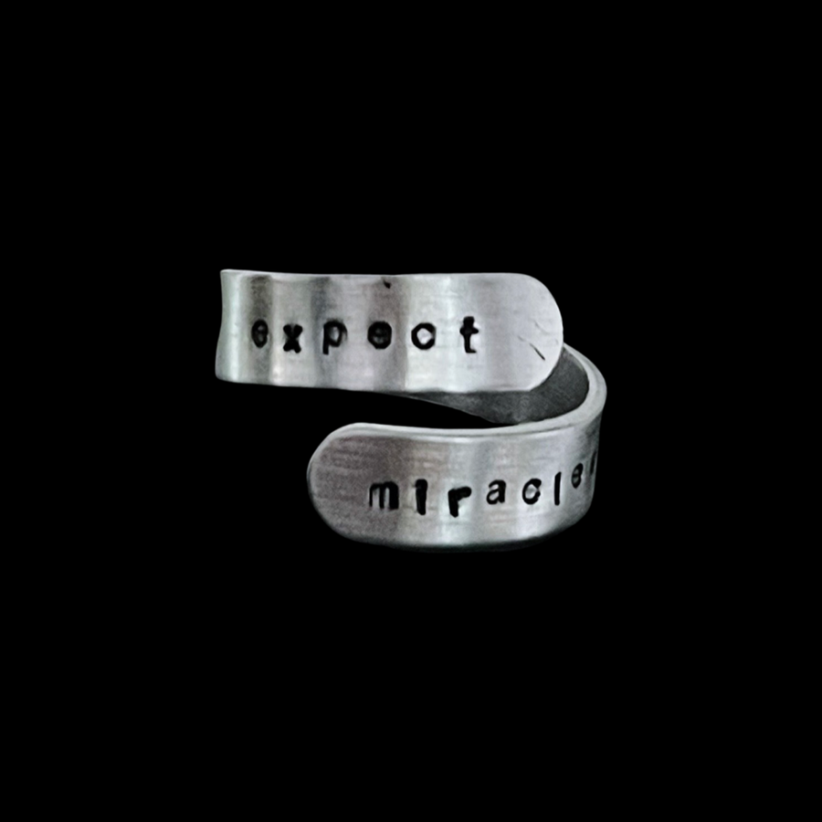 "Expect miracles" ring